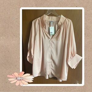 H&M peach blouse. Size XXL.